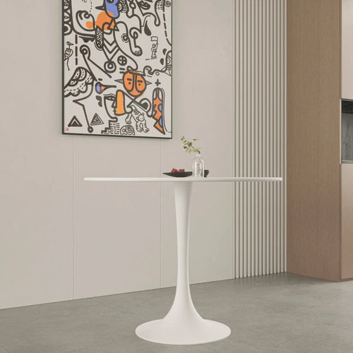 31.5 Mid Century Tulip Round Dining Table for 4 People